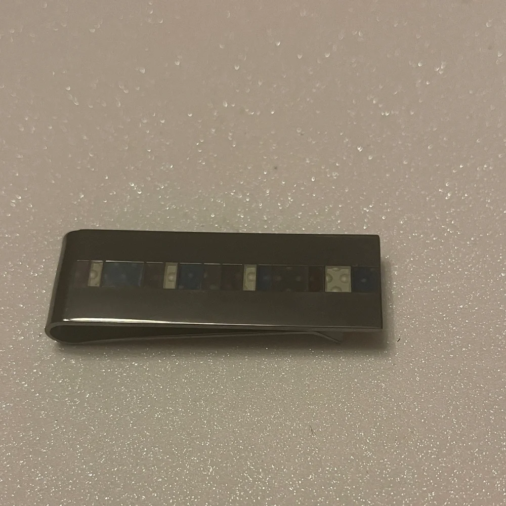 Paul Smith Silver Money Clip with Inlay Design